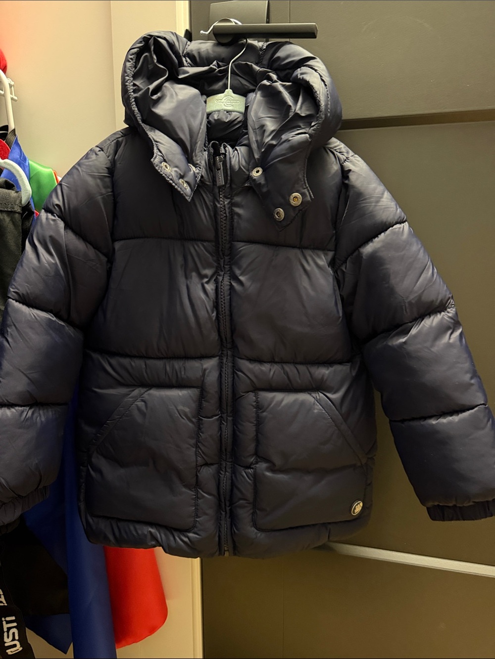 Mayoral Navy Hooded Puffer Jacket for Kids